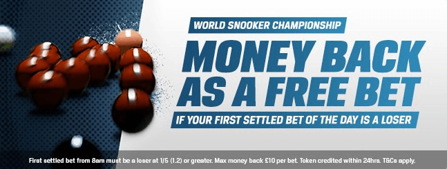 Coral Risk Free Bet Sign Up World Snooker