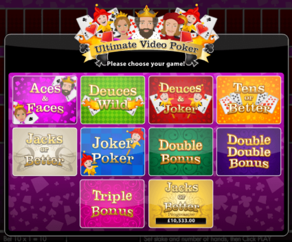 Video Poker Varieties 