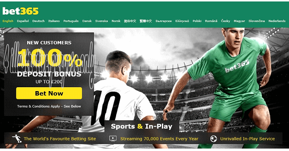 Bet365 100% Matching Sports Deposit Bonus