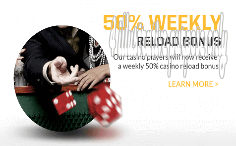 50% weekly reload bonus