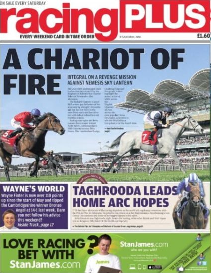 Saturday column in Racing Plus