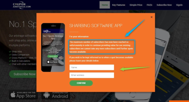 sharbing, coupon arbitrage app