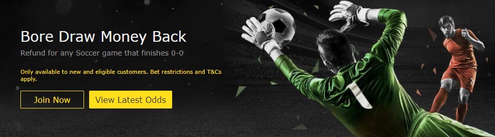 Bet365 Bore Draw Money Back Image