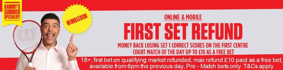 No Lay Matched Betting Ladbrokes Wimbledon 1st Set Offer