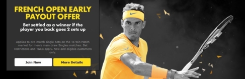 bet365 french open 2 up