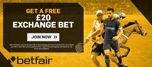 Betfair Exchange Sign Up Offer Oct 2017