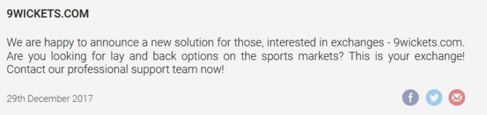 bet broker, premium trading nine wicket