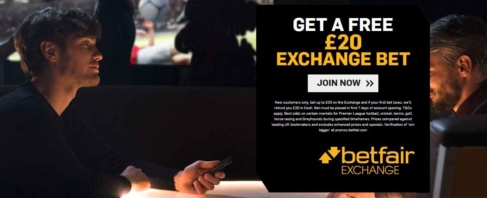 betfair exchange welcome 20 free bet