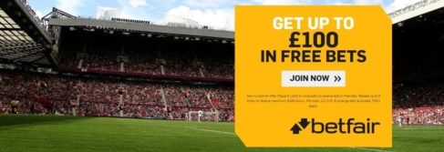 betfair sportsbook welcome offer 100 free bet