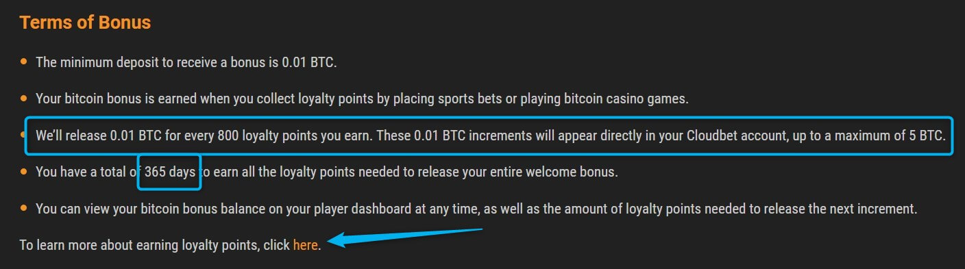 cloudbet bonus t and c