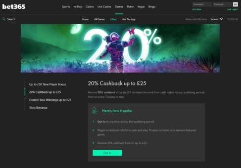Casino Calculator Bet365 T & C Details