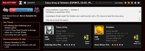 zcode esports vip picks