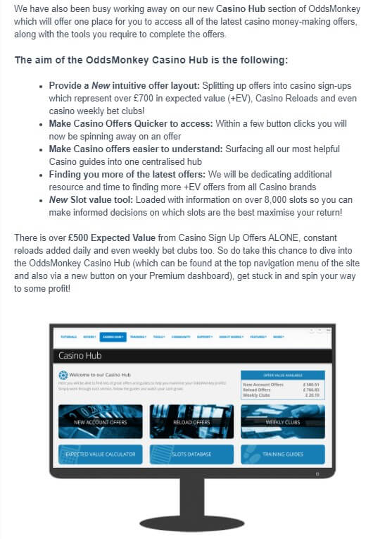 oddsmonkey casino hub explanation