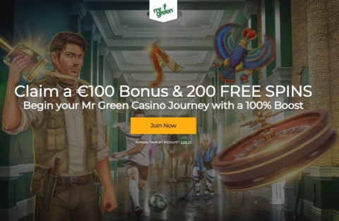 mr green casino welcome bonus