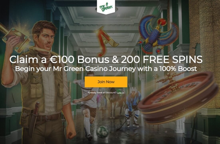 mr green casino bonus code