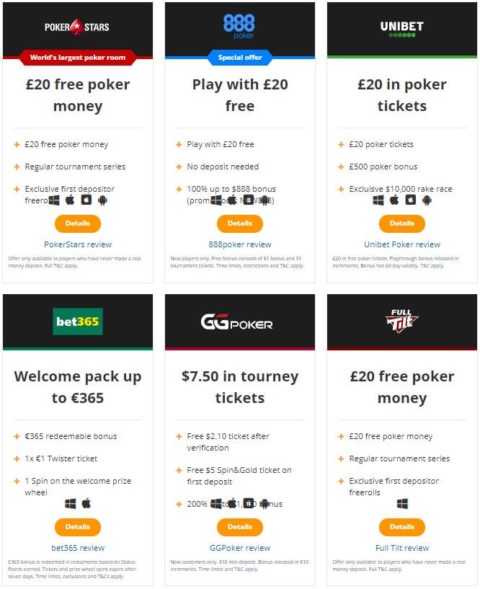 pokerstrategy no deposit bonus list