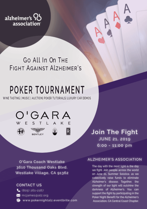 Poker Night Benefit Save the Date Alzheimers Association