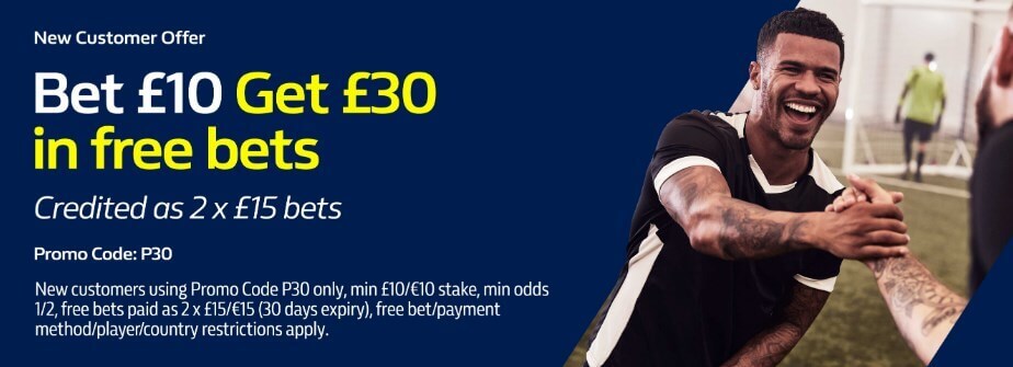 william hill bet 10 get 30 free bets