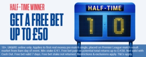 coral half time winner offer