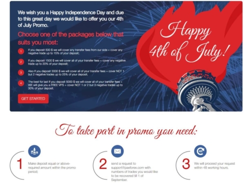 paxforex independence day offer