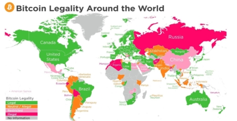 Bitcoin legality by country