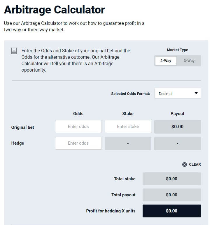 pinnacle surebet calculator