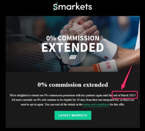 smarkets zero commission extended up to march 2021