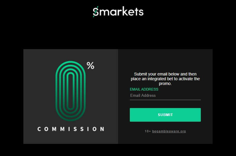 Smarkets zero commissions opt in