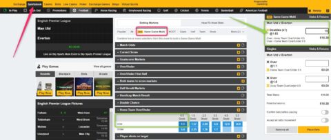 betfair same game multi bet slip
