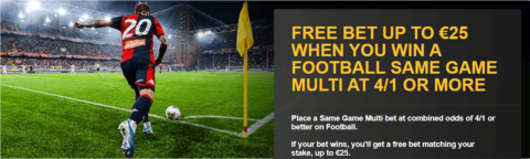betfair same game multi free bet