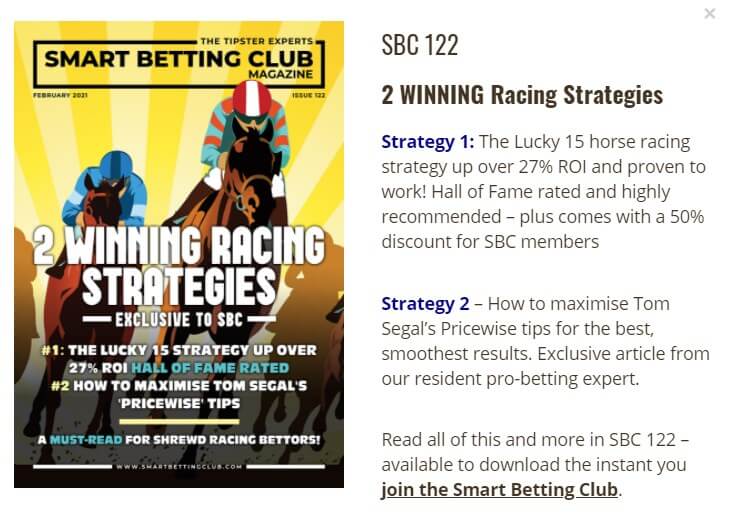 sbc magazine two racing strategies and tipsters