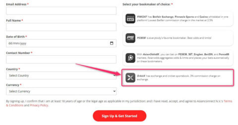 Asianconnect Orbit latest registration page