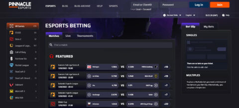 pinnacle esports odds