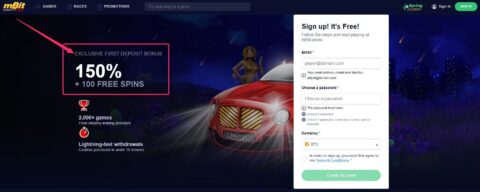 mBit gem exclusive welcome bonus