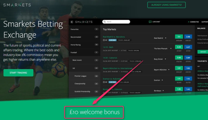 Bet Exchange SMarkets Offer Check